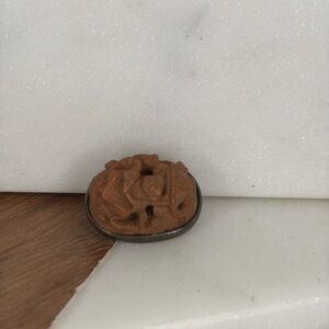 Antique Chinese Heidao Round button from the 19th century Lot M13